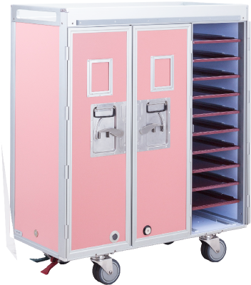 Food Transport Cart - Side-opening Type